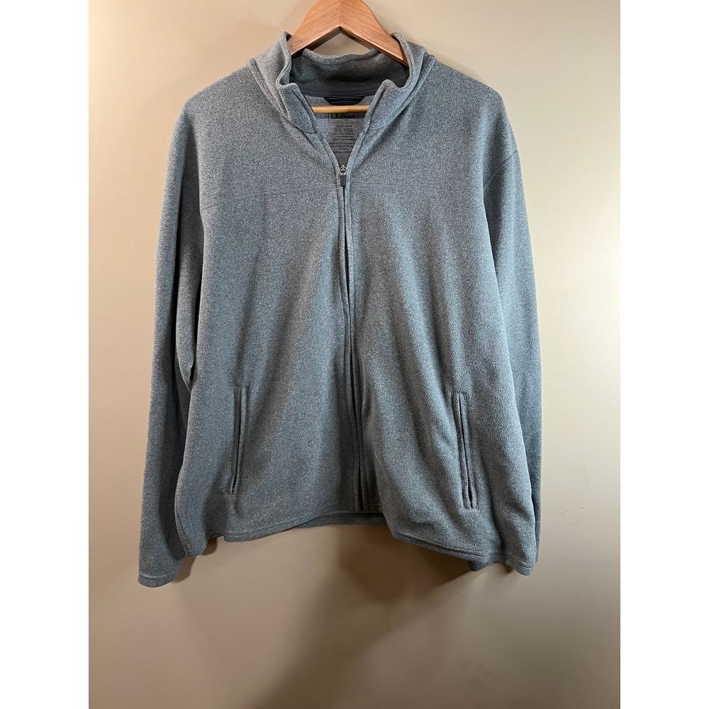 L.L.Bean Cozy Fleece Jacket‎ Gray Zip-Up Outdoor Casual Wear